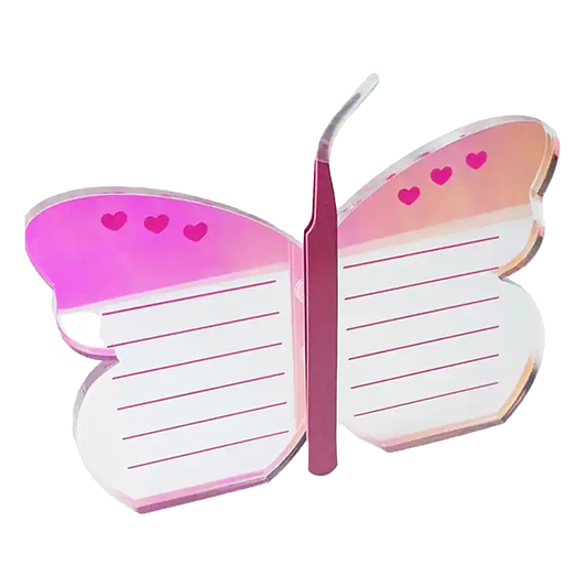 Organizador de pestañas en forma de Mariposa