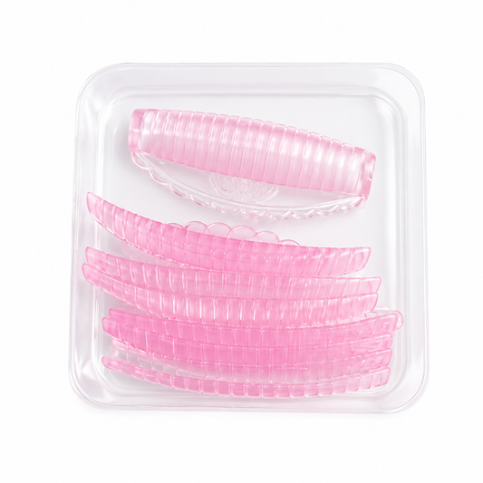 Bigudies de Silicona en Caja | Transparentes Reutilizables para Lash Lifting