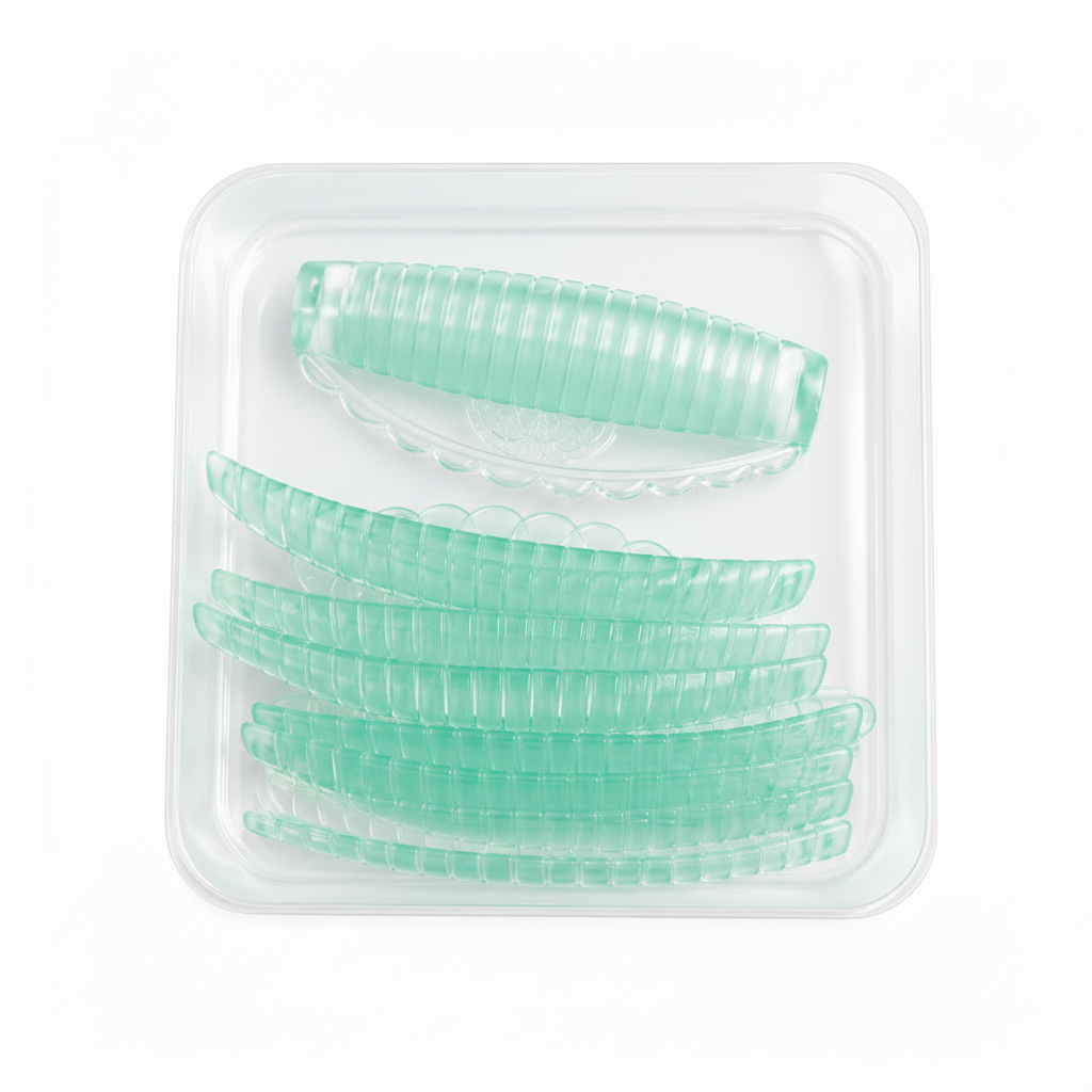 Bigudies de Silicona Caja Transparentes Reutilizables para Lash Lifting