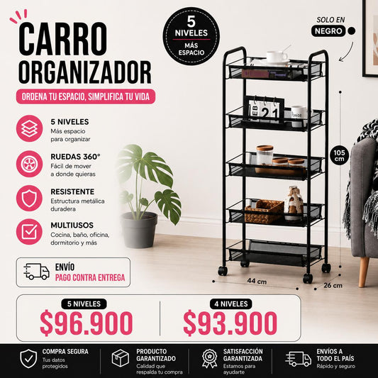 Carrito Organizador 4 Niveles