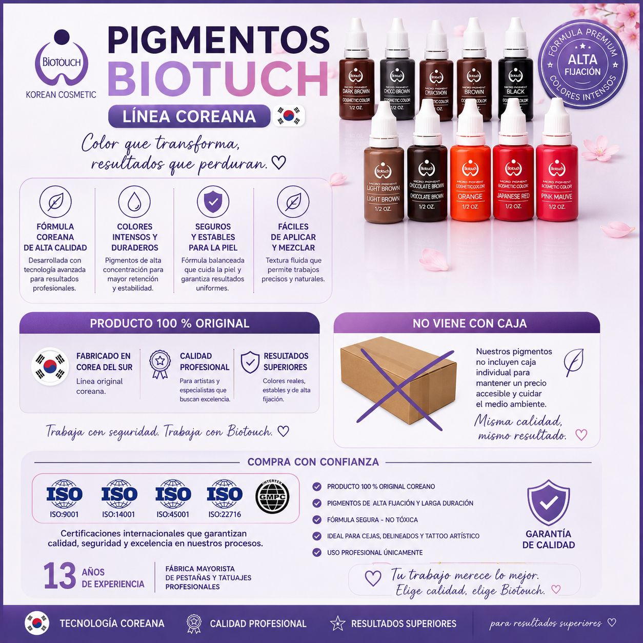 Promo 4 Pigmentos Biotouch