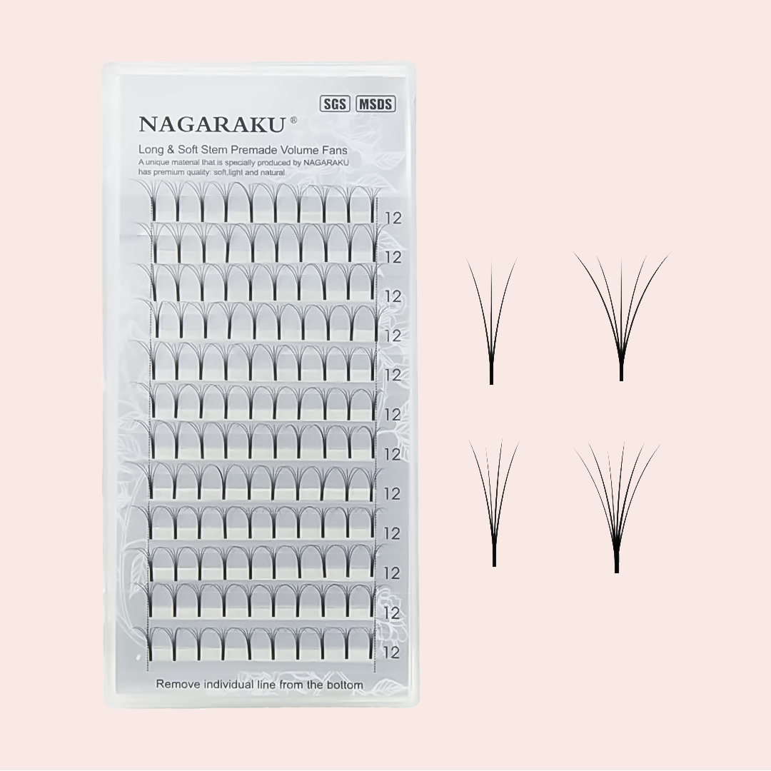 Pestañas Nagaraku 6D Abanico