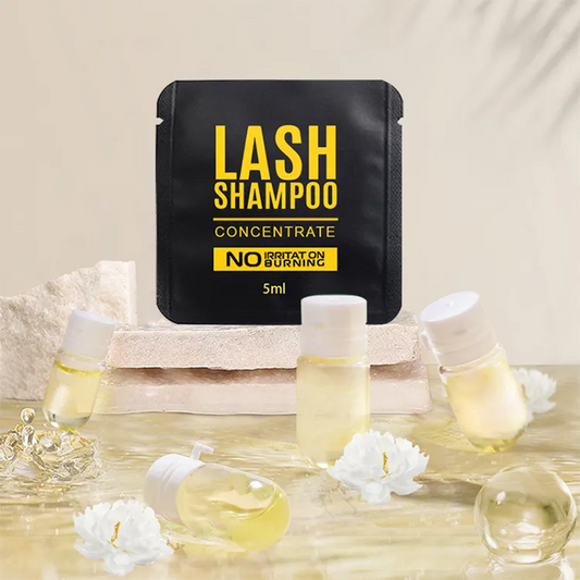 Shampoo en sachet para pestañas