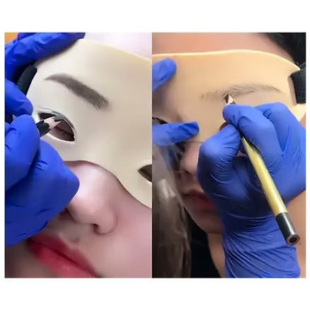 Antifaz de Práctica Realista para Microblading - Piel de Práctica