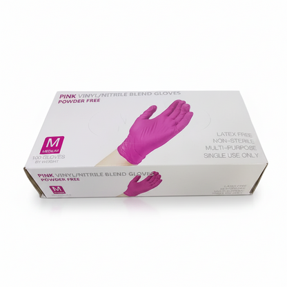 Guantes de Nitrilo Rosado o Negro
