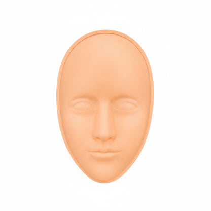 Cabeza de Práctica en Silicona Profesional | Entrenamiento para Extensiones de Pestañas, Cejas, Maquillaje y PMU