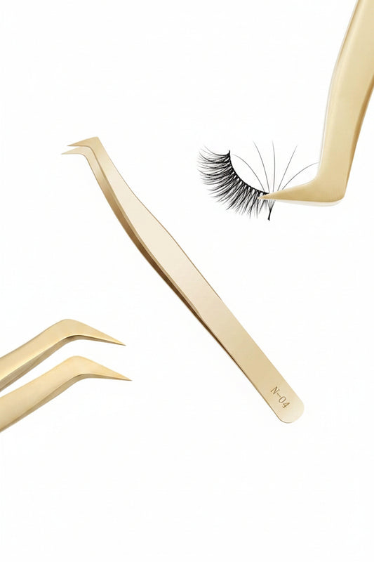 Pinza Nagaraku 3D Ruso Dorada - Para Extensiones