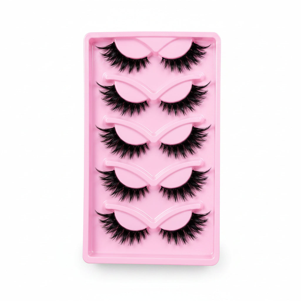 5 Pares de Pestañas 3D Bendita Lashes | Reutilizables | Efecto Natural y Voluminoso