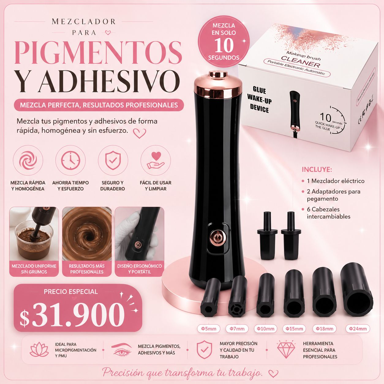 Mezclador Eléctrico de Pigmento ó Líquidos