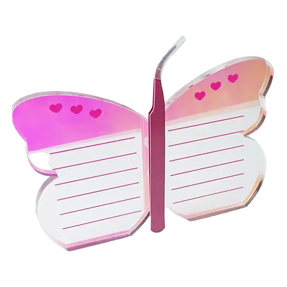 Organizador de pestañas en forma de Mariposa