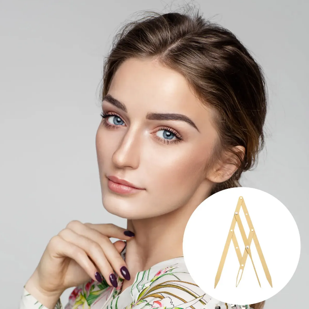 Regla compás microblading