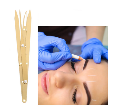 Regla compás microblading