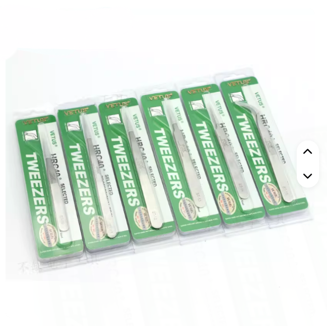 Pinza Vetus Recta Plateada St-11