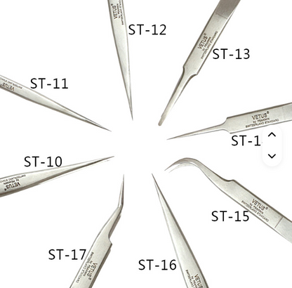 Pinza Vetus Recta Plateada St-11