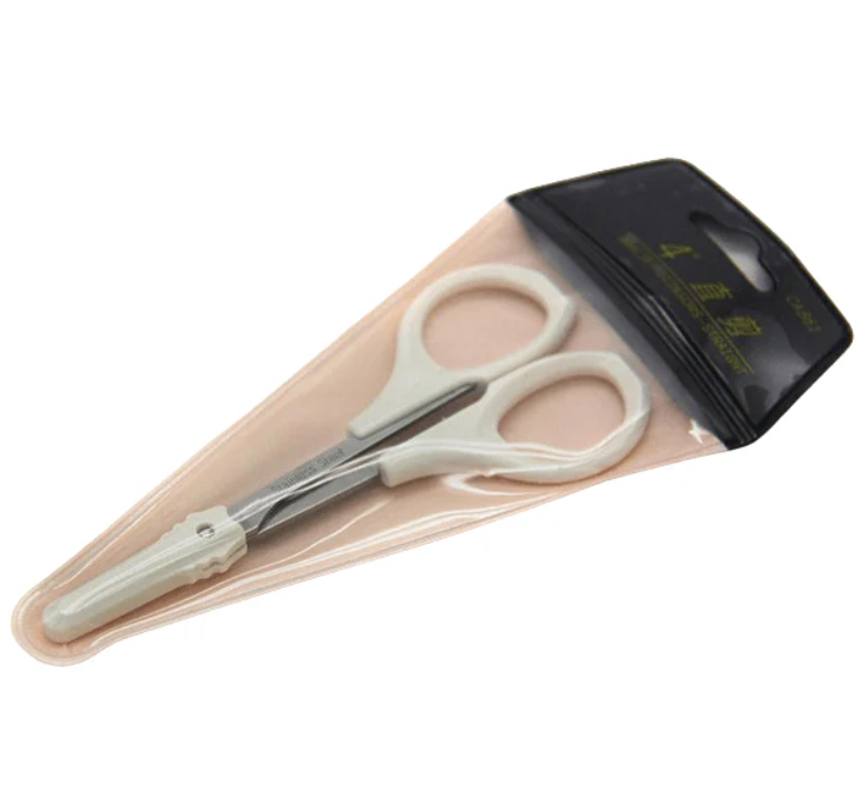 Tijeras para cejas punta plana