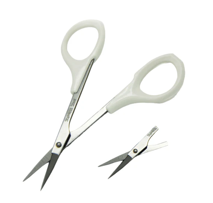 Tijeras para cejas punta plana