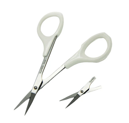 Tijeras para cejas punta plana