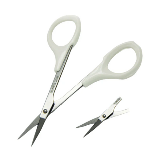 Tijeras para cejas punta plana