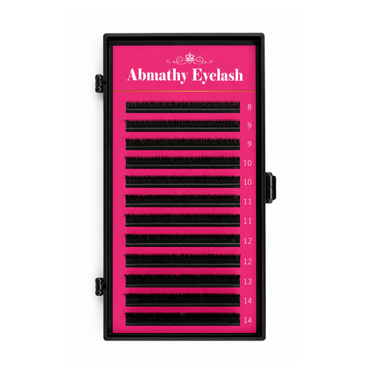 Pestañas Clásicas Abnathy Eyelash 0.05 Curva D Mix 8mm - 14mm | Extensiones Profesionales para Pestañas