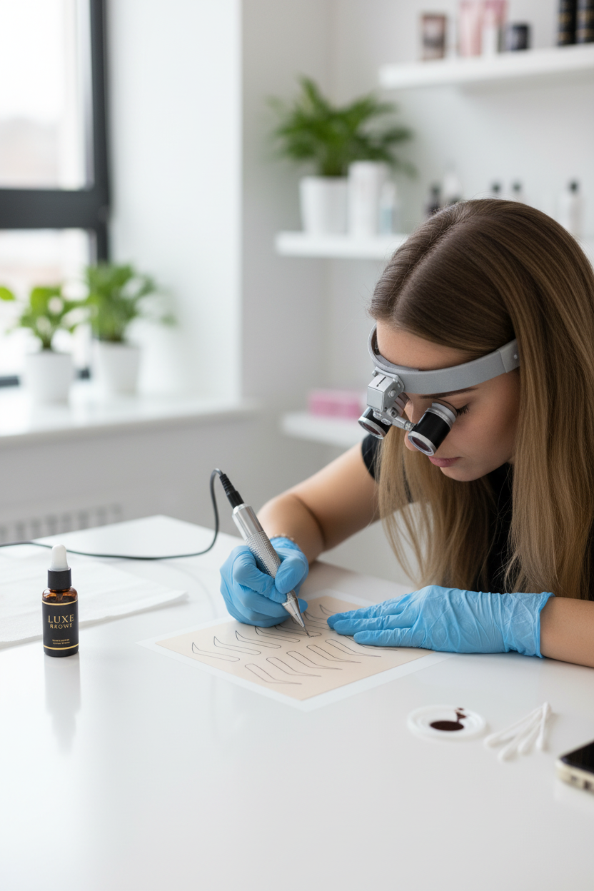 Piel Sintética para Práctica de Cejas | Lámina de Entrenamiento para Microblading y Micropigmentación