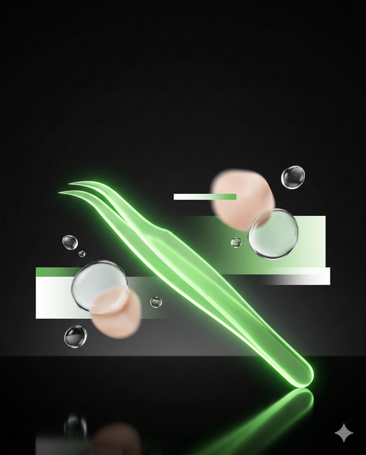 Pinza para Pestañas Postizas con luz led