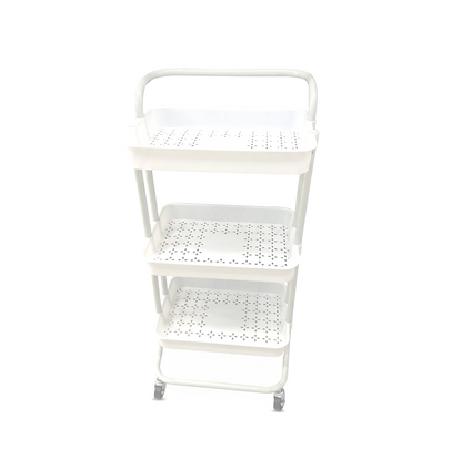 Carrito Organizador de 3 niveles - Canastas plásticas y estructura metálica