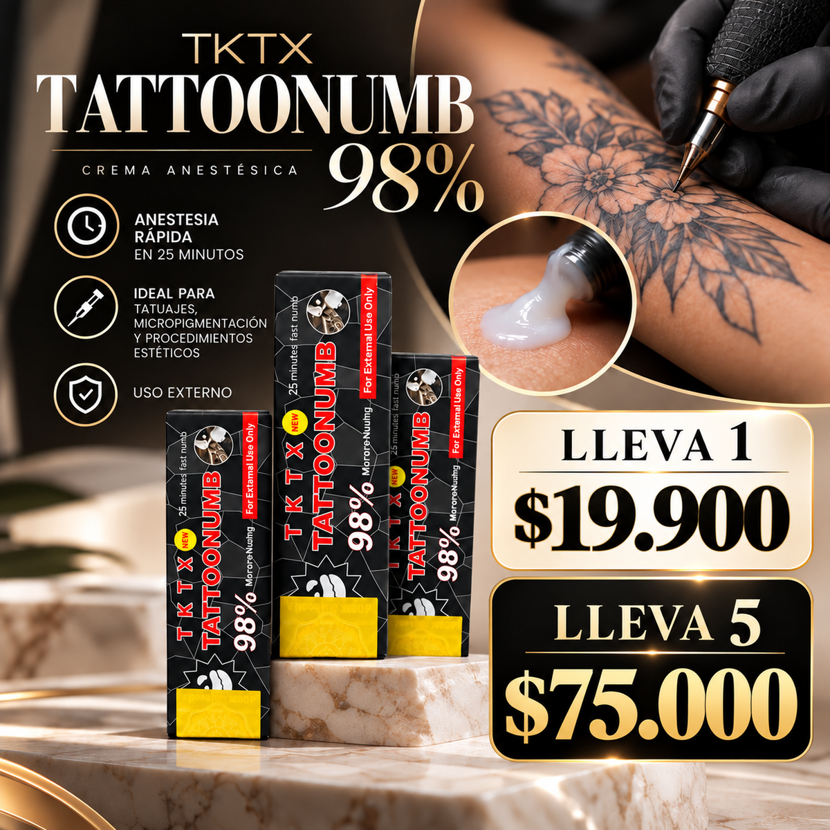 TKTX al 98%