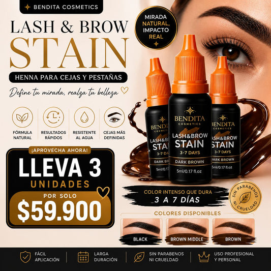 Promo 3 Hennas para Cejas y Pestañas