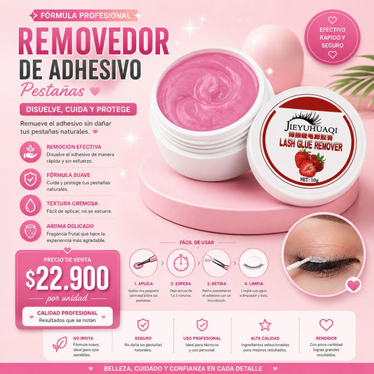 Removedor de Adhesivo en Crema para Extensiones de Pestañas | Remoción Rápida, Segura y Profesional