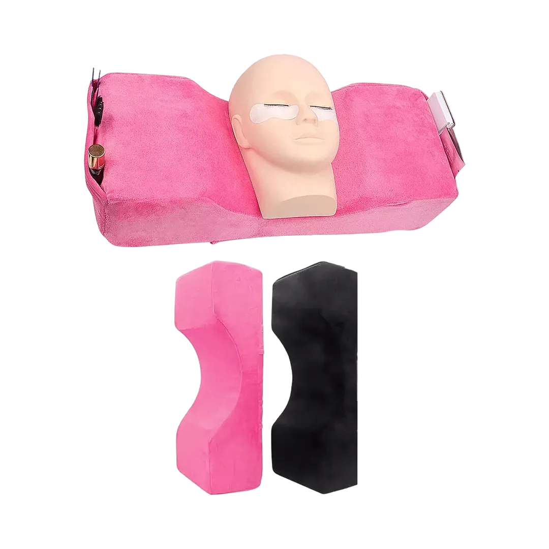 Almohada Viscoelástica en Forma de U | Soporte Ergonómico para Extensiones de Pestañas, PMU y Tratamientos de Belleza