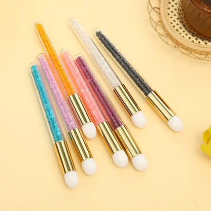 Brocha para lavado de pestañas con cristales
