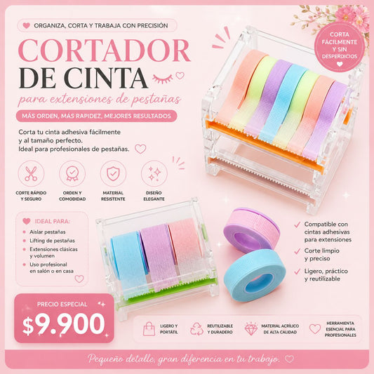 Cortador de cintas para extensiones de pestañas