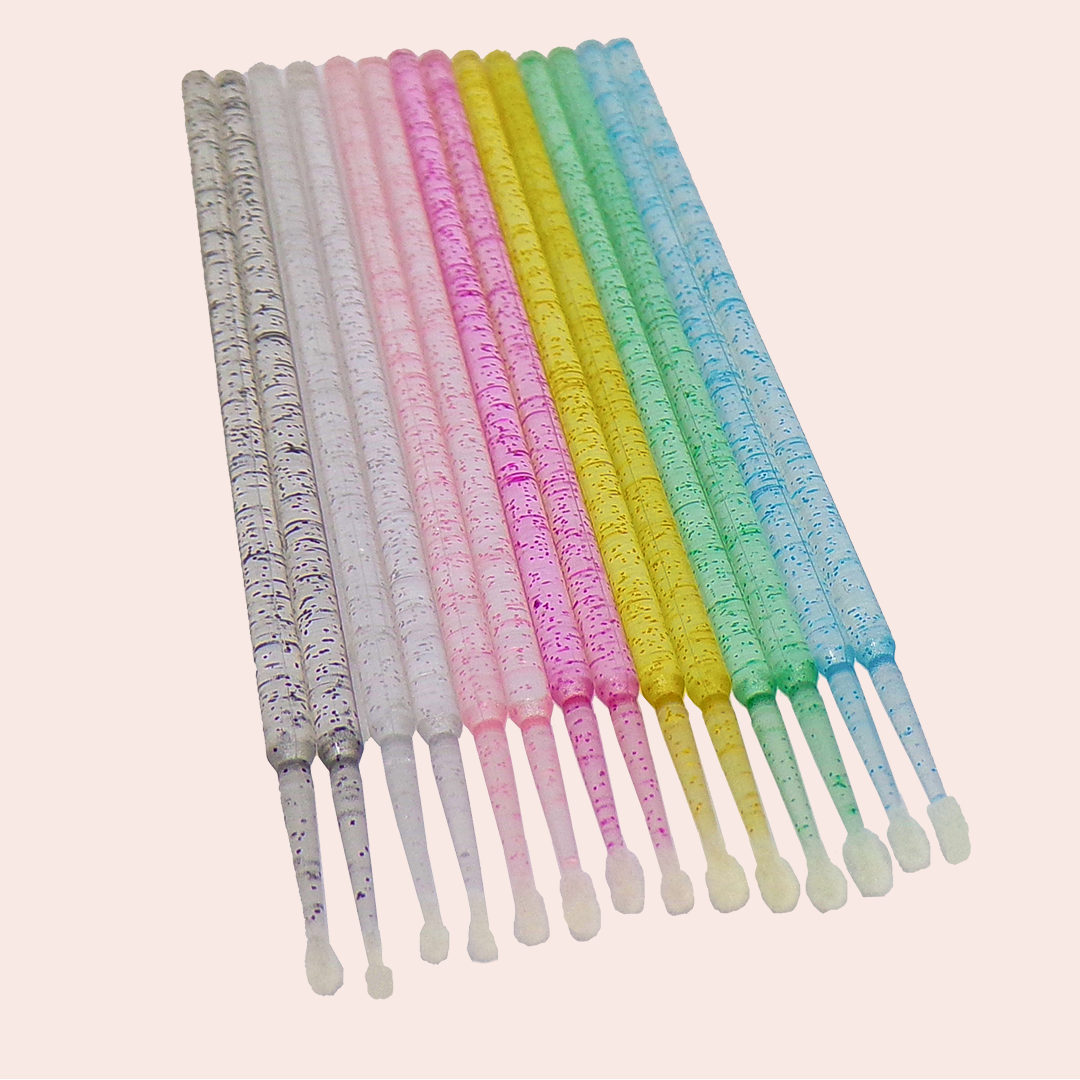 Microcepillos Escarchados por 100 unidades