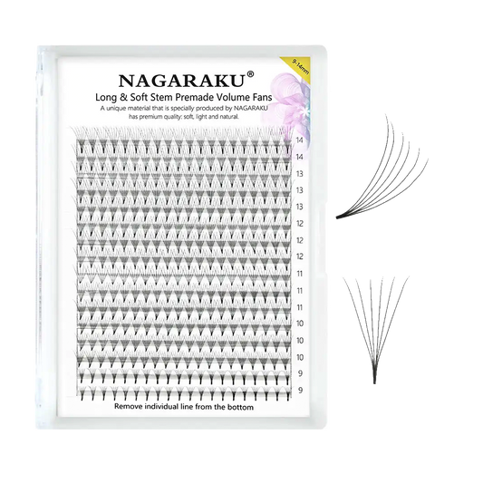 Pestañas Nagaraku 0.07D mix 5D  9 - 14mm