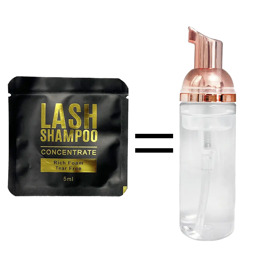 Shampoo en sachet para pestañas