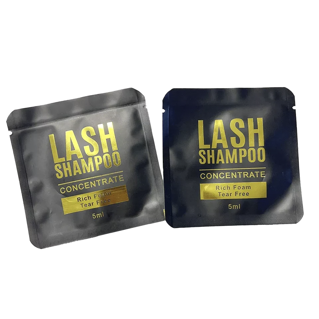 Shampoo en sachet para pestañas