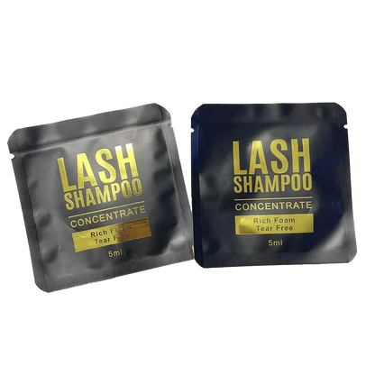 Shampoo en sachet para pestañas
