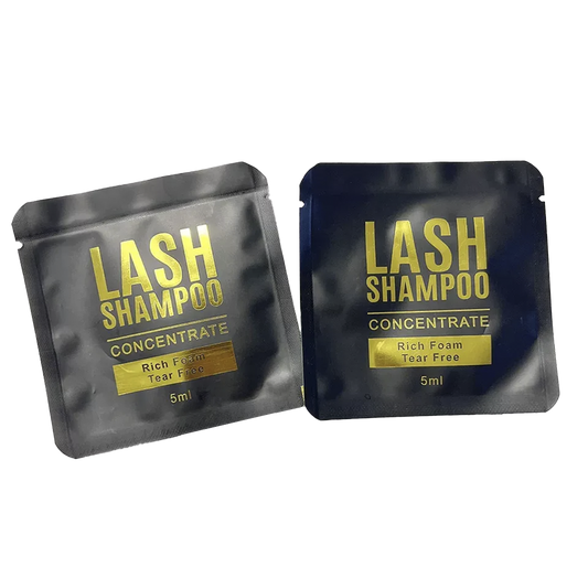 Shampoo en sachet para pestañas