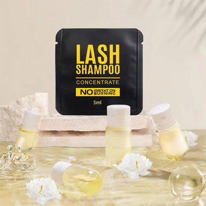 Shampoo en sachet para pestañas