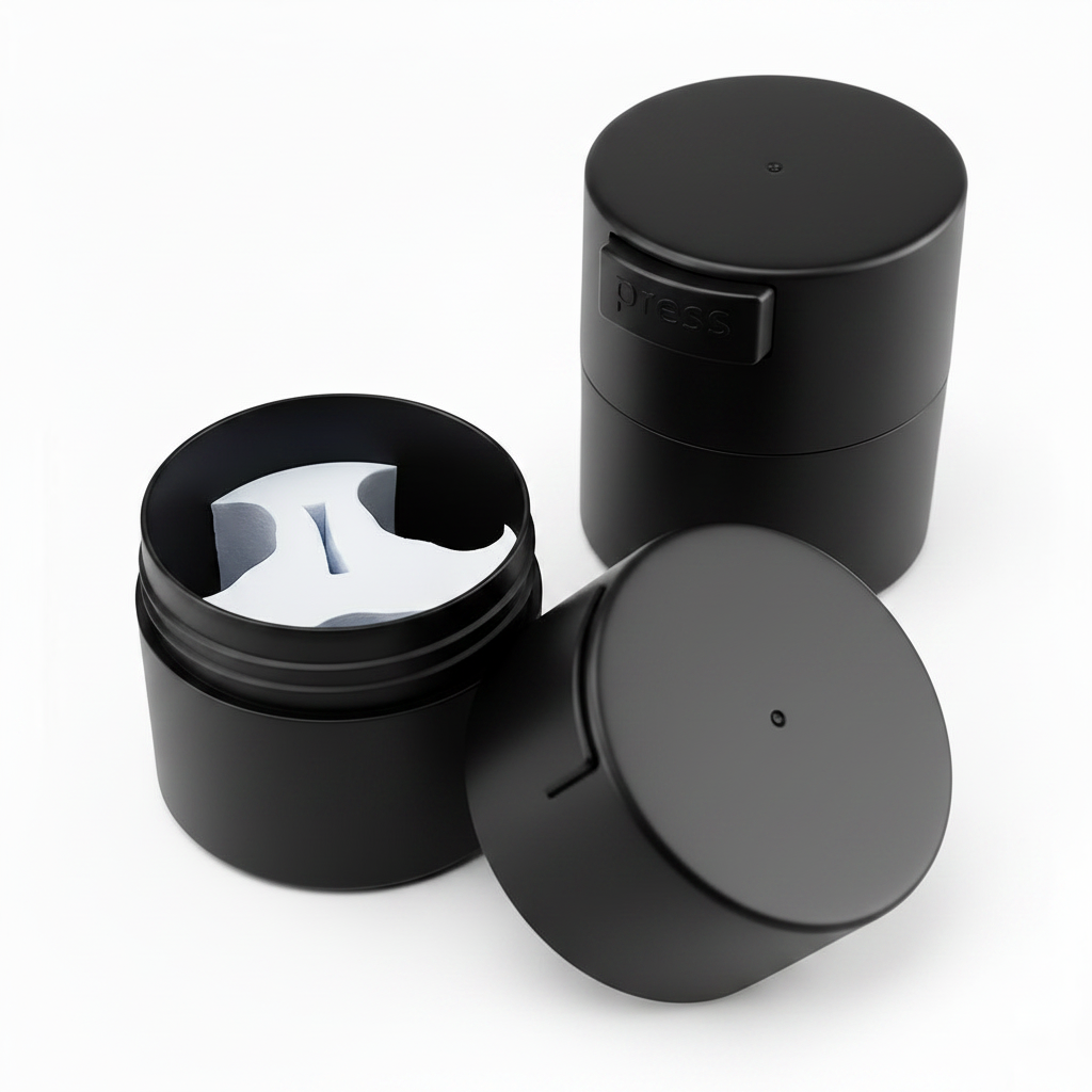 Tanque Activador de Lujo | Recipiente al Vacío para Pestañas | Contenedor Profesional con Carbón Activado