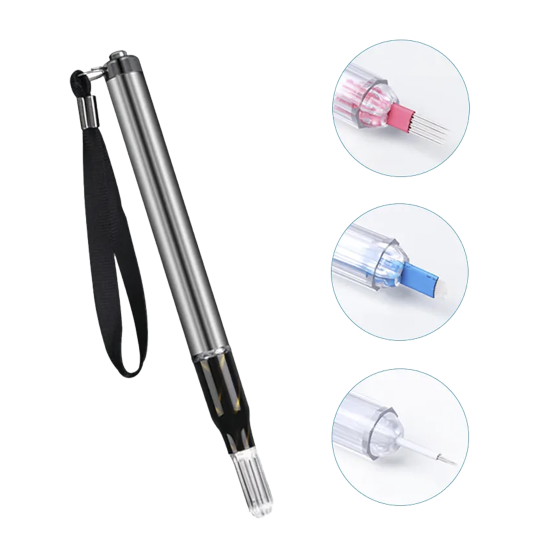 Tebori pluma con luz led - Bolígrafo para microblading